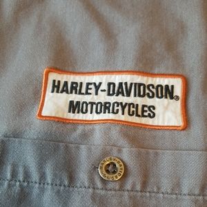 Harley Davidson Button Front Short Sleeve Shirt